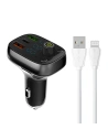 Kup FM adó LDNIO C704Q Bluetooth 2xUSB-A, USB-C + Lightning kábel - LDN205 - {ean13} - Sklep Home Screen