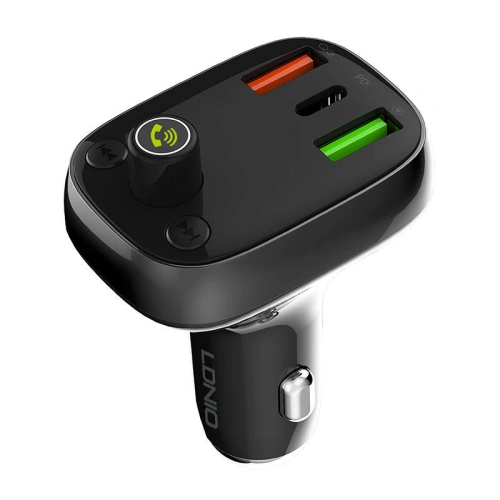 Kup FM adó LDNIO C704Q Bluetooth 2xUSB-A, USB-C + Lightning kábel - LDN205 - {ean13} - Sklep Home Screen