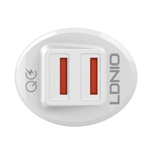 Kup LDNIO Autoladegerät C511Q 2xUSB-A + USB-C Kabel - LDN206 - {ean13} - Sklep Home Screen