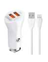 LDNIO Autoladegerät C511Q 2xUSB-A + Lightning-Kabel