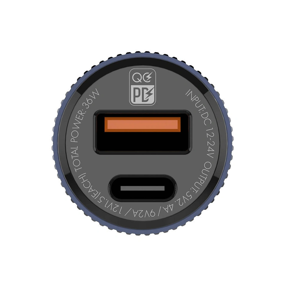 Ładowarka samochodowa LDNIO C510Q USB-A, USB-C + kabel USB-C/USB-C