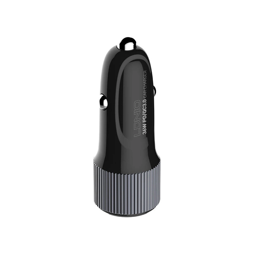 Ładowarka samochodowa LDNIO C510Q USB-A, USB-C + kabel microUSB