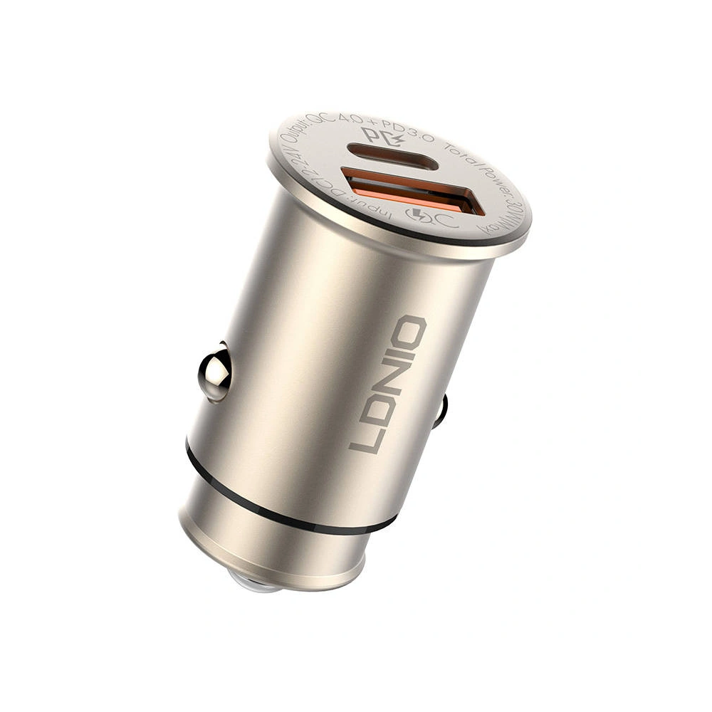 Ładowarka samochodowa LDNIO C506Q USB-A, USB-C + kabel USB-C