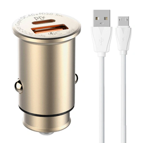 Kup Autós töltő LDNIO C506Q USB-A, USB-C + microUSB kábel - LDN221 - {ean13} - Sklep Home Screen