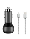 LDNIO Autoladegerät C503Q 2xUSB-A + USB-C Kabel