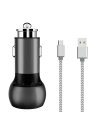 Încărcător auto LDNIO C503Q 2xUSB-A + cablu microUSB