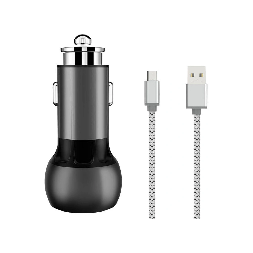 Ładowarka samochodowa LDNIO C503Q 2xUSB-A + kabel microUSB
