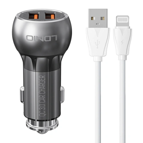 Kup Auto nabíječka LDNIO C503Q 2xUSB-A + Lightning kabel - LDN225 - {ean13} - Sklep Home Screen