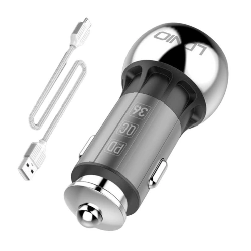 Kup Autonabíječka LDNIO C1 USB-A, USB-C + USB-C kabel - LDN231 - {ean13} - Sklep Home Screen