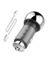 Automobilní nabíječka LDNIO C1 USB-A, USB-C + kabel Lightning