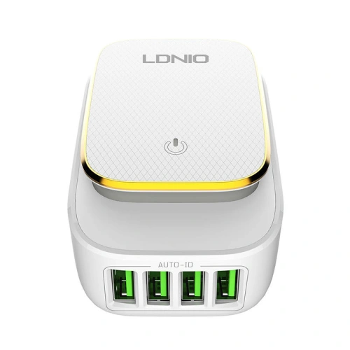 Buy LDNIO A4405 Wall Charger 4xUSB, lampa LED + microUSB cable - LDN234 - {ean13} - Home Screen Store Europe