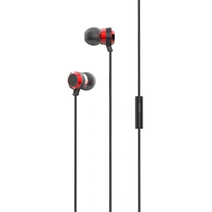 Fülbe helyezhető vezetékes LDNIO HP02, jack 3.5mm (fekete)