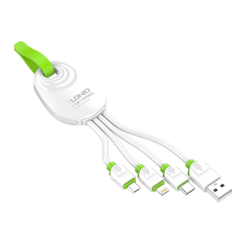 Kup Kábel LDNIO LC95 3w1 USB-A - USB-C/Lightning/microUSB, 15cm - LDN280 - {ean13} - Sklep Home Screen