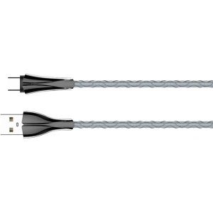 Kabel LDNIO LS4612 USB-A/USB-C LED, 1m