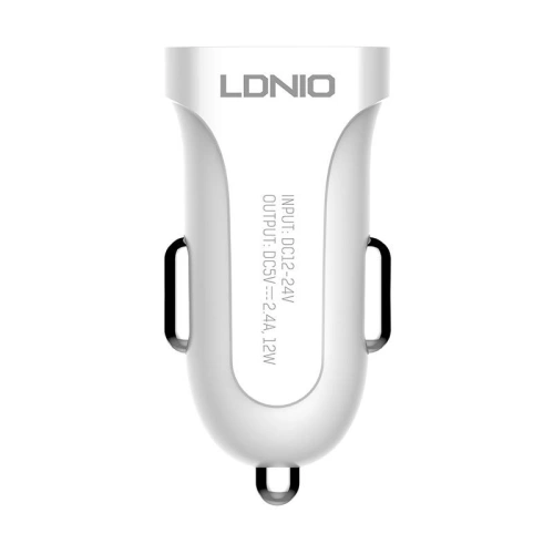 Kup Autonabíječka LDNIO DL-C17, 1x USB, 12W + Lightning kabel (bílá) - LDN298 - {ean13} - Sklep Home Screen