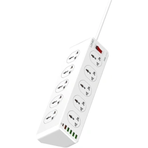 Buy LDNIO SC10610 Power Strip 10x AC, 5x USB-A, 1x USB-C, 2500W, 2m (white) - LDN317 - {ean13} - Home Screen Store Europe