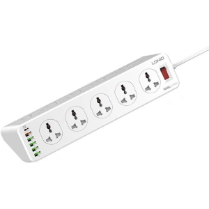 Kup Napájecí lišta LDNIO SC10610 10x AC, 5x USB-A, 1x USB-C, 2500W, 2m (bílá) - LDN317 - {ean13} - Sklep Home Screen