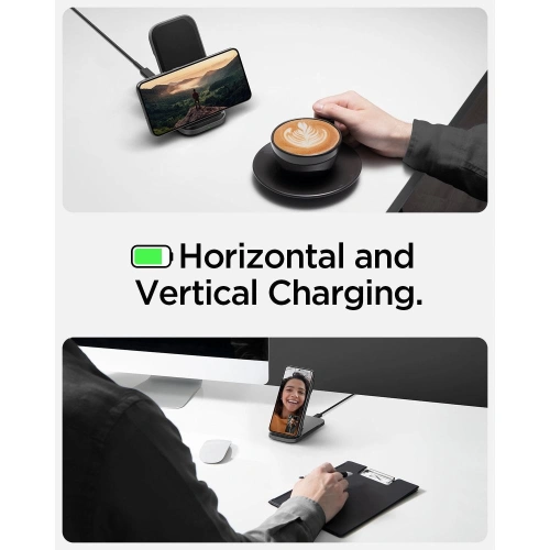 Kup Încărcător wireless Spigen PF2201 ArcfField Wireless Charger 15W Black - SPN2853 - {ean13} - Sklep Home Screen