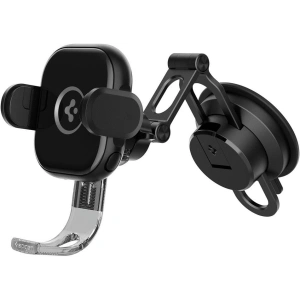 Buy Spigen UTS35W OneTap Universal Windshield & Dashboard Car Mount Wireless Charger Black - SPN2854 - {ean13} - Home Screen Store Europe