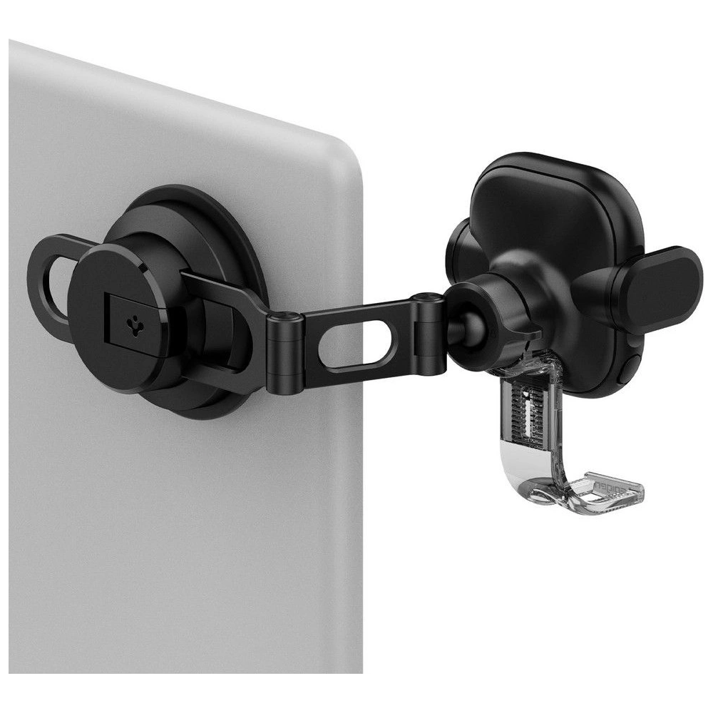 Uchwyt samochodowy z ładowarką bezprzewodową Spigen UTS35W OneTap Universal Windshield & Dashboard Car Mount Wireless Charger Black