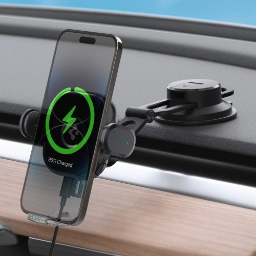 Kup Spigen Autohalterung mit drahtlosem Ladegerät UTS35W OneTap Universal Windschutzscheibe & Armaturenbrett Autohalterung Drahtloses Ladegerät Schwarz - SPN2854 - {ean13} - Sklep Home Screen