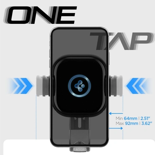 Kup Spigen Autohalterung mit drahtlosem Ladegerät UTS35W OneTap Universal Windschutzscheibe & Armaturenbrett Autohalterung Drahtloses Ladegerät Schwarz - SPN2854 - {ean13} - Sklep Home Screen