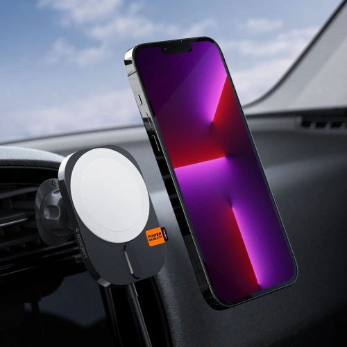 Kup Upevnění do auta s bezdrátovou nabíječkou Spigen ITM12W OneTap Pro 3 Magnetic MagSafe Vent Car Mount Wireless Charger Black - SPN2855 - {ean13} - Sklep Home Screen