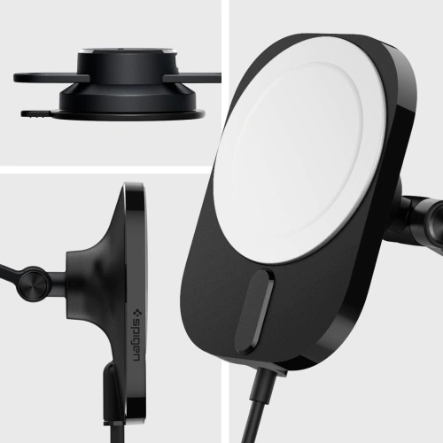 Kup Upevnění do auta s bezdrátovou nabíječkou Spigen ITM35W OneTap Pro 3 Magnetic MagSafe palubní držák do auta bezdrátová nabíječka černá - SPN2856 - {ean13} - Sklep Home Screen