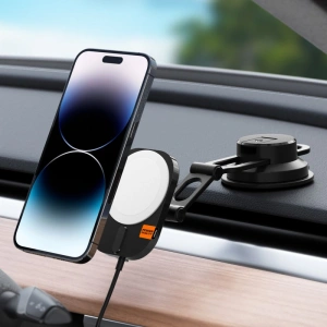 Buy Spigen ITM35W OneTap Pro 3 Magnetic MagSafe Dashboard Car Mount Wireless Charger Black - SPN2856 - {ean13} - Home Screen Store Europe