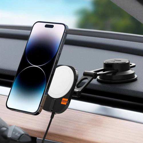 Kup Upevnění do auta s bezdrátovou nabíječkou Spigen ITM35W OneTap Pro 3 Magnetic MagSafe palubní držák do auta bezdrátová nabíječka černá - SPN2856 - {ean13} - Sklep Home Screen