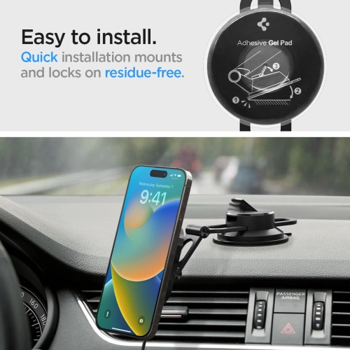 Kup Upevnění do auta s bezdrátovou nabíječkou Spigen ITM35W OneTap Pro 3 Magnetic MagSafe palubní držák do auta bezdrátová nabíječka černá - SPN2856 - {ean13} - Sklep Home Screen