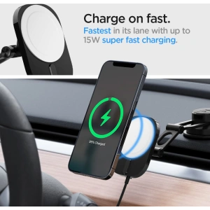 Buy Spigen ITM35W OneTap Pro 3 Magnetic MagSafe Dashboard Car Mount Wireless Charger Black - SPN2856 - {ean13} - Home Screen Store Europe