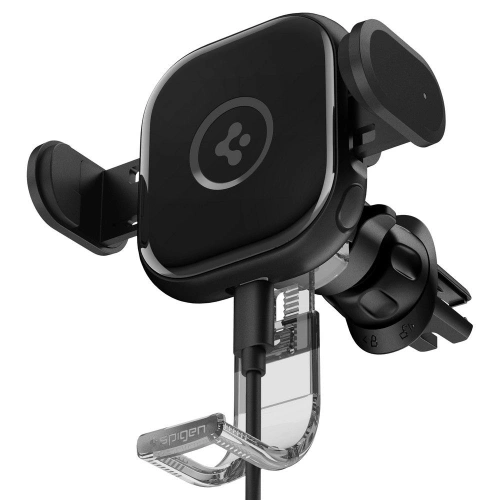 Kup Uchwyt samochodowy z ładowarką bezprzewodową Spigen UTS12W OneTap Universal Vent Car Mount Wireless Charger Black - SPN2857 - {ean13} - Sklep Home Screen