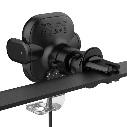 Kup Uchwyt samochodowy z ładowarką bezprzewodową Spigen UTS12W OneTap Universal Vent Car Mount Wireless Charger Black - SPN2857 - {ean13} - Sklep Home Screen