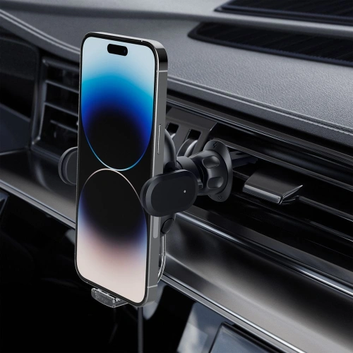 Kup Autós tartó vezeték nélküli töltővel Spigen UTS12W OneTap Universal Vent Car Mount Wireless Charger Fekete - SPN2857 - {ean13} - Sklep Home Screen