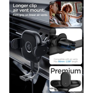Kup Uchwyt samochodowy z ładowarką bezprzewodową Spigen UTS12W OneTap Universal Vent Car Mount Wireless Charger Black - SPN2857 - {ean13} - Sklep Home Screen