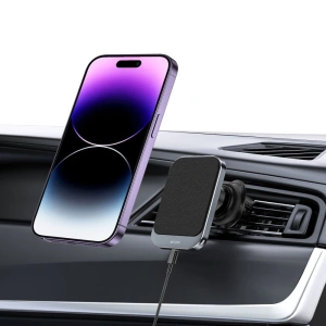 Kup Uchwyt samochodowy z ładowarką bezprzewodową Tech-Protect MM15W-V2 Magnetic MagSafe Vent Car Mount Wireless Charger 15W Black - THP1915 - {ean13} - Sklep Home Screen