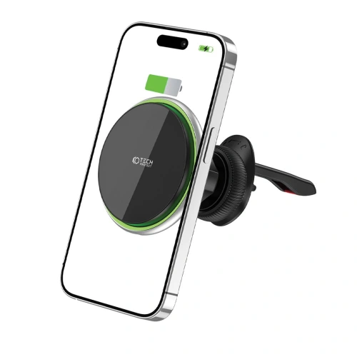 Kup Držák do auta s bezdrátovou nabíječkou Tech-Protect MM15W-V3 Magnetic MagSafe Vent Car Mount Wireless Charger 15W Černý - THP1916 - {ean13} - Sklep Home Screen