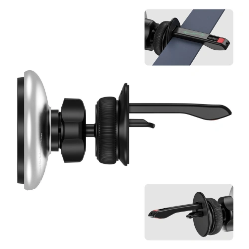 Buy Tech-Protect MM15W-V3 Magnetic MagSafe Vent Car Mount Wireless Charger 15W Black - THP1916 - {ean13} - Home Screen Store Europe