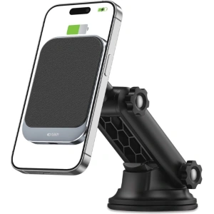 Kup Uchwyt samochodowy z ładowarką bezprzewodową Tech-Protect MM15W-V2 Magnetic MagSafe Dashboard Car Mount Wireless Charger 15W Black - THP1917 - {ean13} - Sklep Home Screen