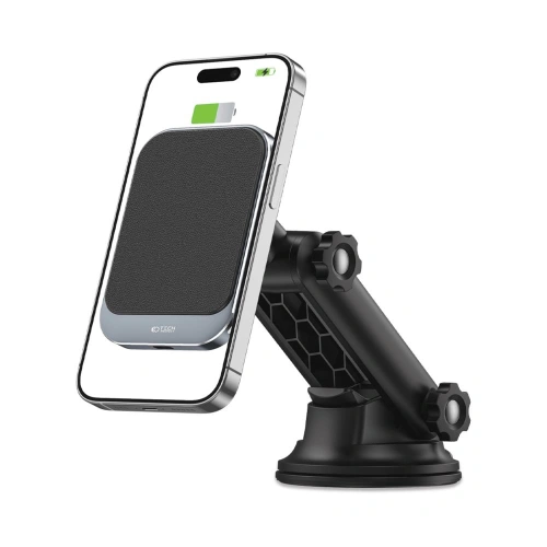 Buy Tech-Protect MM15W-V2 Magnetic MagSafe Dashboard Car Mount Wireless Charger 15W Black - THP1917 - {ean13} - Home Screen Store Europe