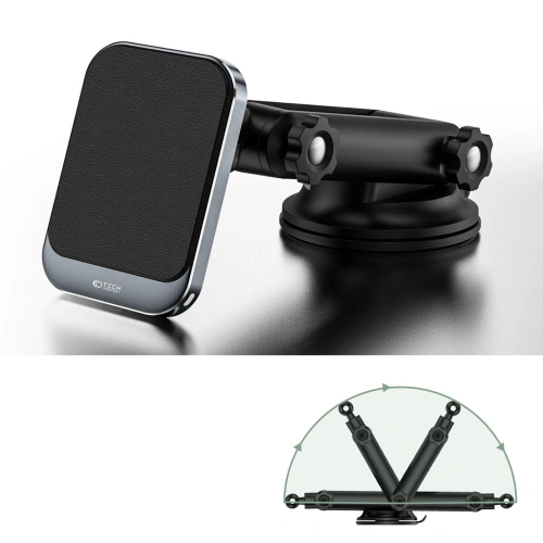 Kup Upevnění do auta s bezdrátovou nabíječkou Tech-Protect MM15W-V2 Magnetic MagSafe palubní držák do auta bezdrátová nabíječka 15W černá - THP1917 - {ean13} - Sklep Home Screen
