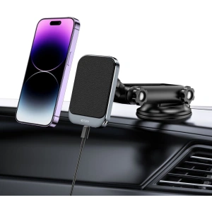 Buy Tech-Protect MM15W-V2 Magnetic MagSafe Dashboard Car Mount Wireless Charger 15W Black - THP1917 - {ean13} - Home Screen Store Europe