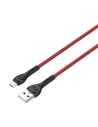 Kábel LDNIO LS482 USB-A/microUSB 2m (piros)