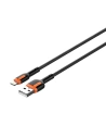 Cablul LDNIO LS531 USB-A/Lightning, 1m (gri-portocaliu)