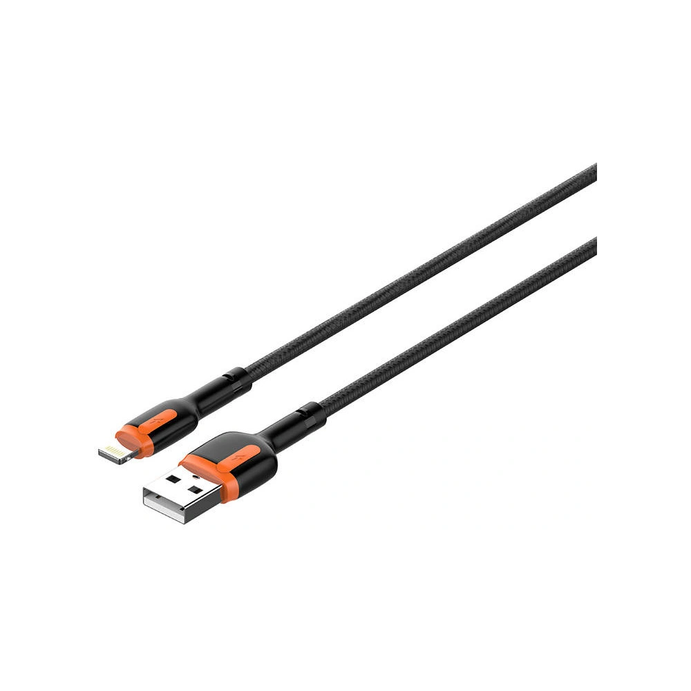 Kabel LDNIO LS531 USB-A/Lightning, 1m (szaro-pomarańczowy)