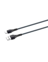 Kabel LDNIO LS521 USB-A/USB-C, 1m (šedo-modrý)