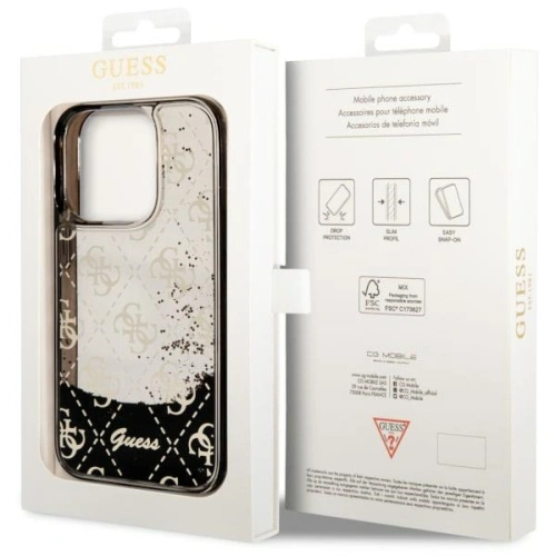 Kup Guess Apple Tasche GUHCP14LLC4PSGK iPhone 14 Pro schwarz/schwarz Hardcase Liquid Glitter 4G Transculent - GUE2449 - {ean13} - Sklep Home Screen