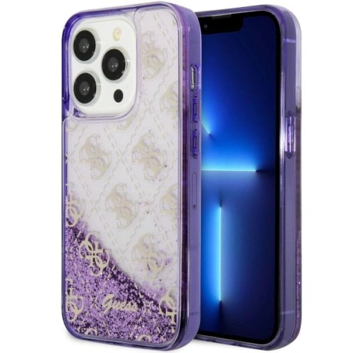 Kup Etui Guess GUHCP14LLC4PSGU Apple iPhone 14 Pro purpurowy/purple hardcase Liquid Glitter 4G Transculent - GUE2451 - {ean13} - Sklep Home Screen