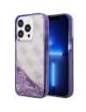 Guess GUHCP14LLC4PSGU Apple iPhone 14 Pro purple hardcase Liquid Glitter 4G Transculent